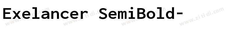 Exelancer SemiBold字体转换